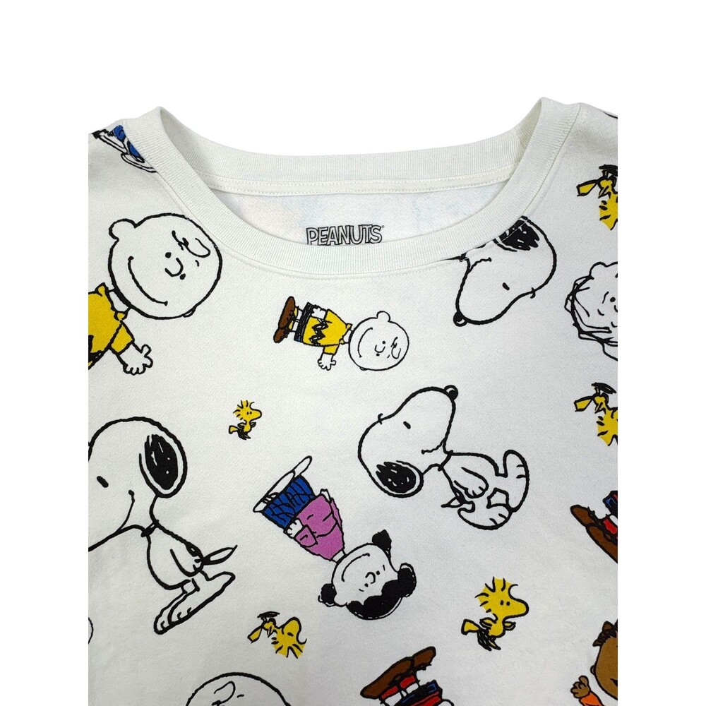 Peanuts Snoopy Charlie Brown Friends AOP Sweatshirt 3X Crewneck Pullover - Picture 2 of 11